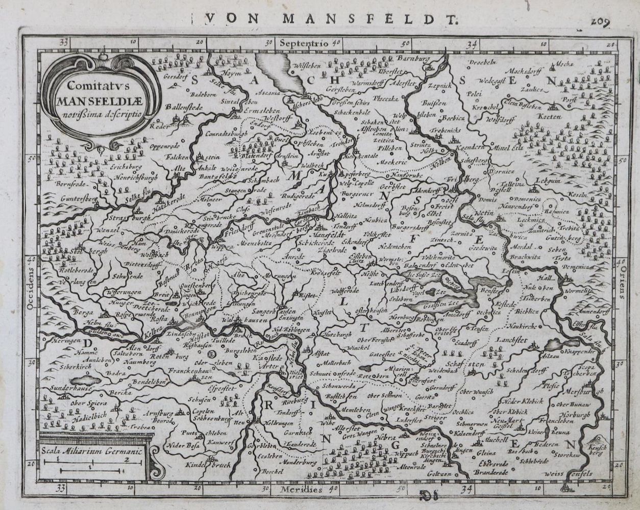 Große Abbildung Nr.1: 126-2902 Comitatus Mensfeeldiae (...).: (Deutschland)