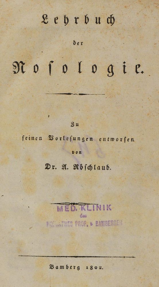 Große Abbildung Nr.1: 126-291 Röschlaub,A.: (Aus der Sammlung Professor Dr.Dr.Johannes Büttner Teil 1)