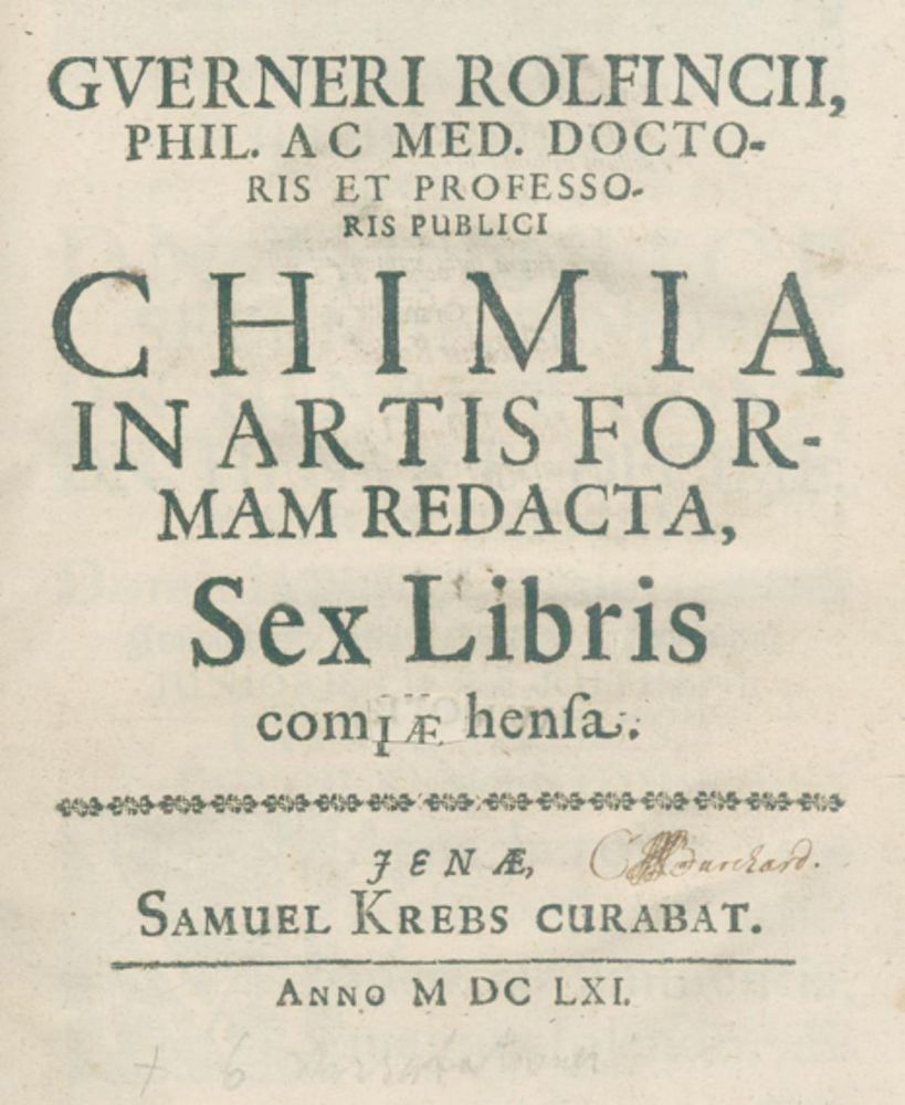 Große Abbildung Nr.1: 126-293 Rolfinck,W.: (Aus der Sammlung Professor Dr.Dr.Johannes Büttner Teil 1)