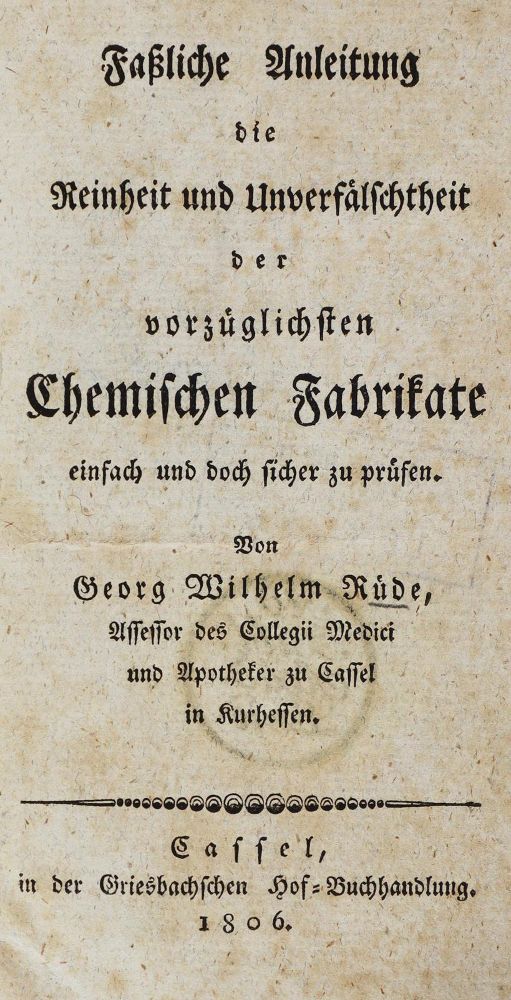 Große Abbildung Nr.1: 126-295 Rüde,G.W.: (Aus der Sammlung Professor Dr.Dr.Johannes Büttner Teil 1)