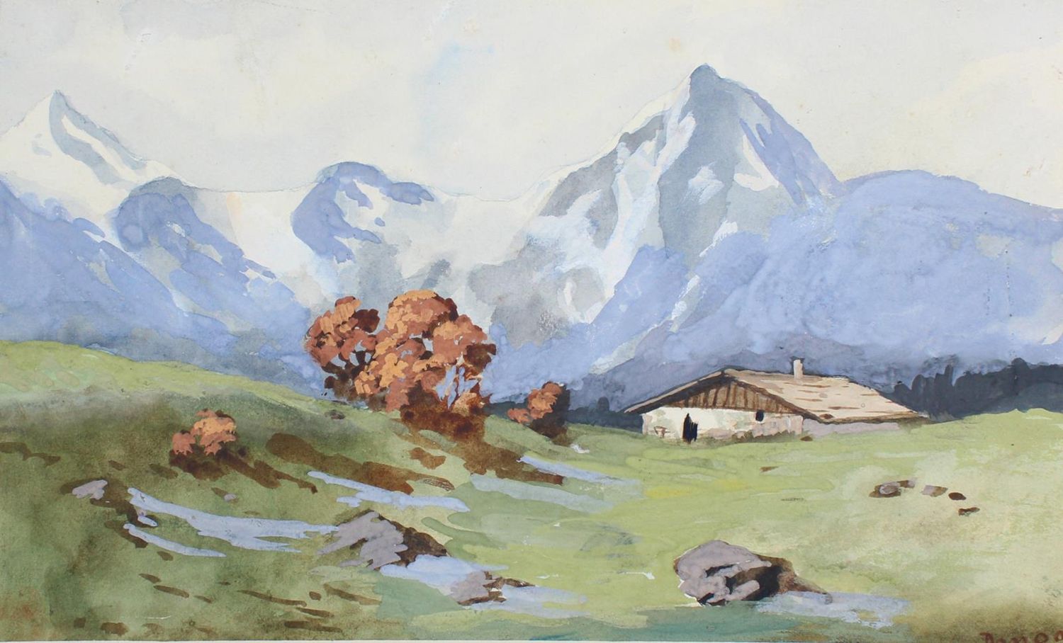 Große Abbildung Nr.1: 126-3005 Berglandschaft.: (Ausland, Alpen)