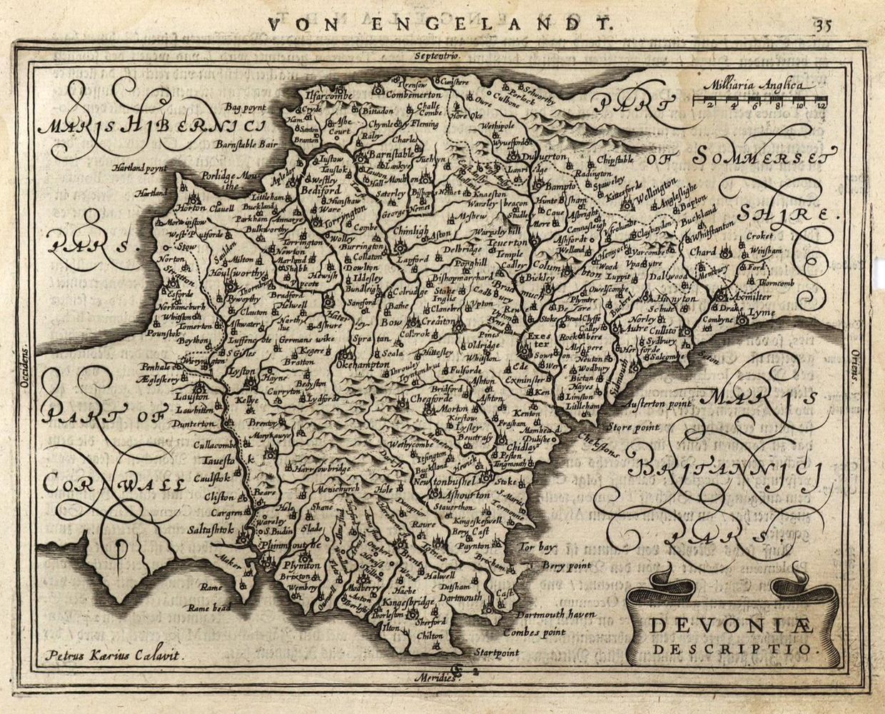 Große Abbildung Nr.1: 126-3035 Devoniae descritio.: (Ausland, England)