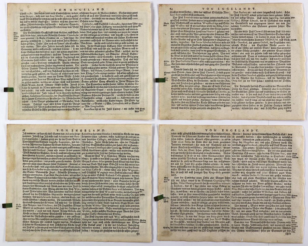Große Abbildung Nr.4: 126-3036 Iarsay. - Essexiae Descriptio.: (Ausland, England)