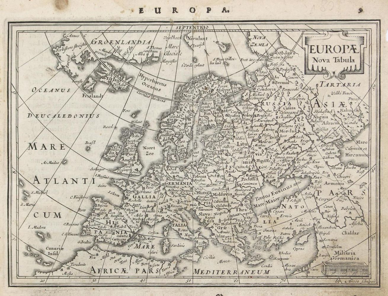 Große Abbildung Nr.1: 126-3040 Europae Nova Tabula.: (Ausland, Europa)