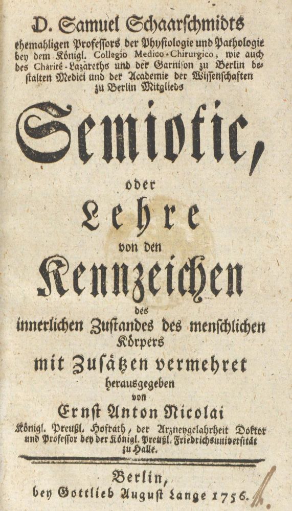 Große Abbildung Nr.1: 126-306 Schaarschmidt,S.: (Aus der Sammlung Professor Dr.Dr.Johannes Büttner Teil 1)