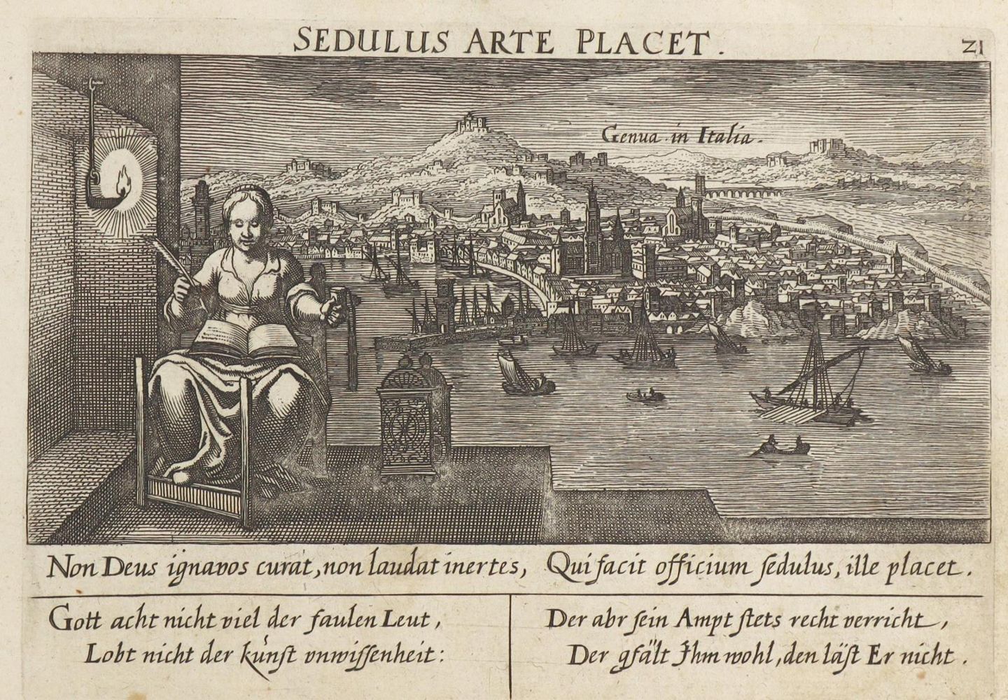 Große Abbildung Nr.1: 126-3087 Genua.: (Ausland, Italien)