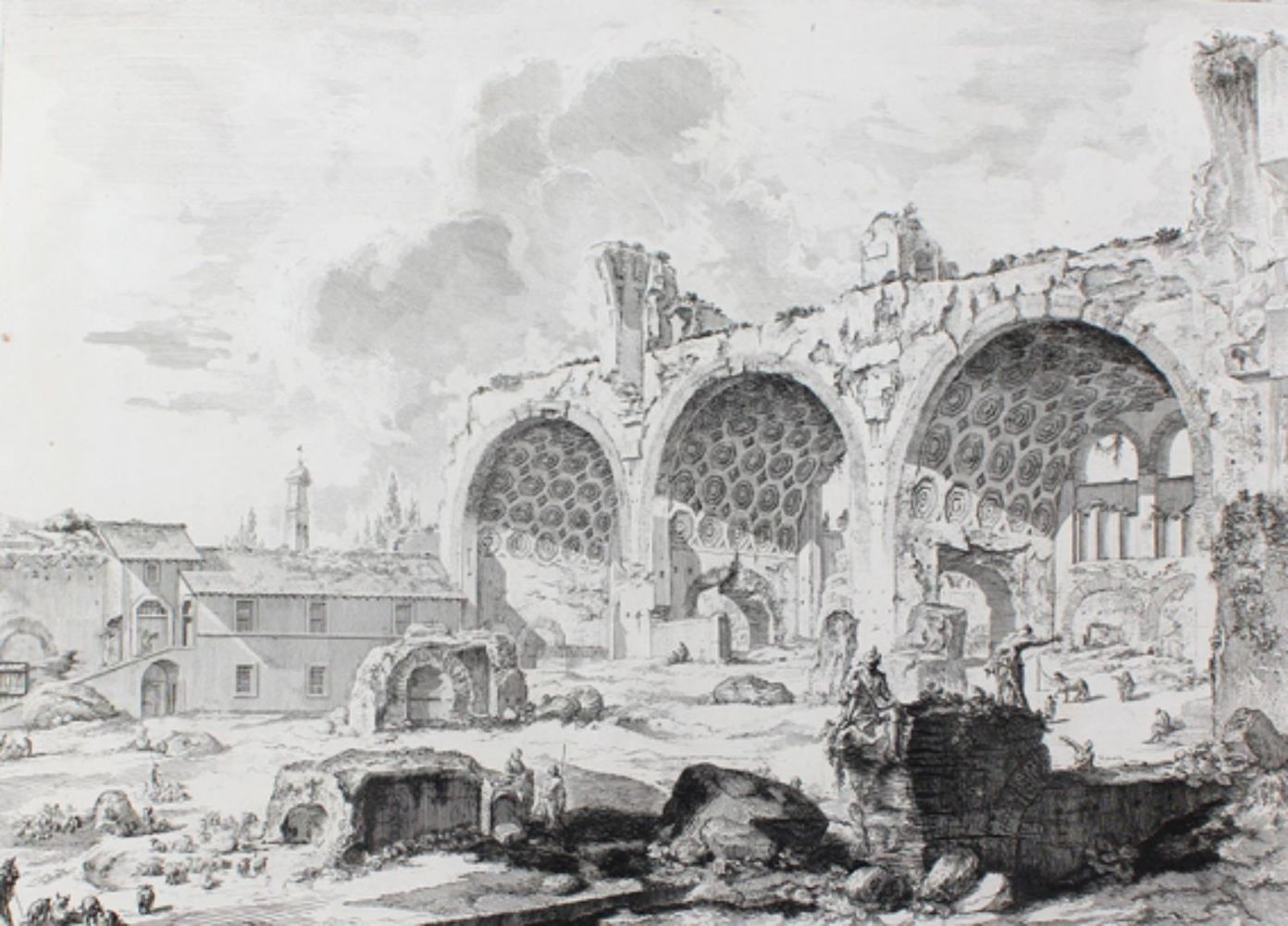 Große Abbildung Nr.1: 126-3100 Piranesi, Giovanni Battista: (Ausland, Italien, Rom)