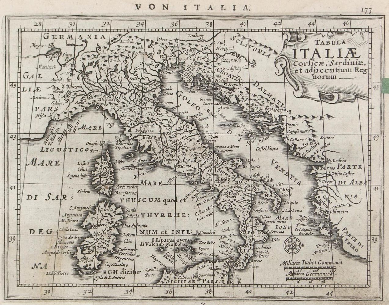 Große Abbildung Nr.1: 126-3105 Tabula Italiae.: (Ausland, Italien)