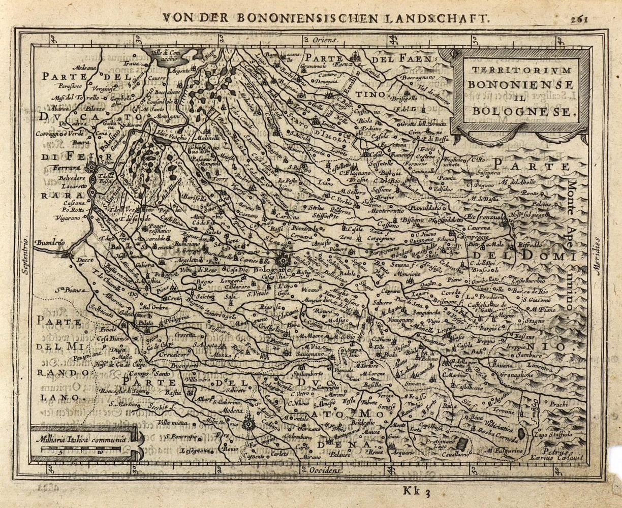 Große Abbildung Nr.1: 126-3107 Territorium Bononiense il Bolgnese.: (Ausland, Italien)