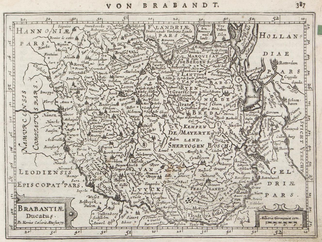 Große Abbildung Nr.1: 126-3124 Belgii sive Germaniae inferioris.: (Ausland, Mitteleuropa)