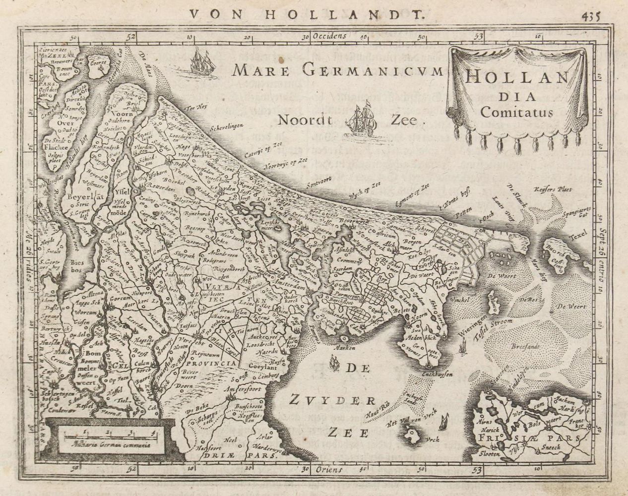 Große Abbildung Nr.1: 126-3132 Hollandia Comitatus. - Zeelandia Comitatus.: (Ausland, Niederlande)