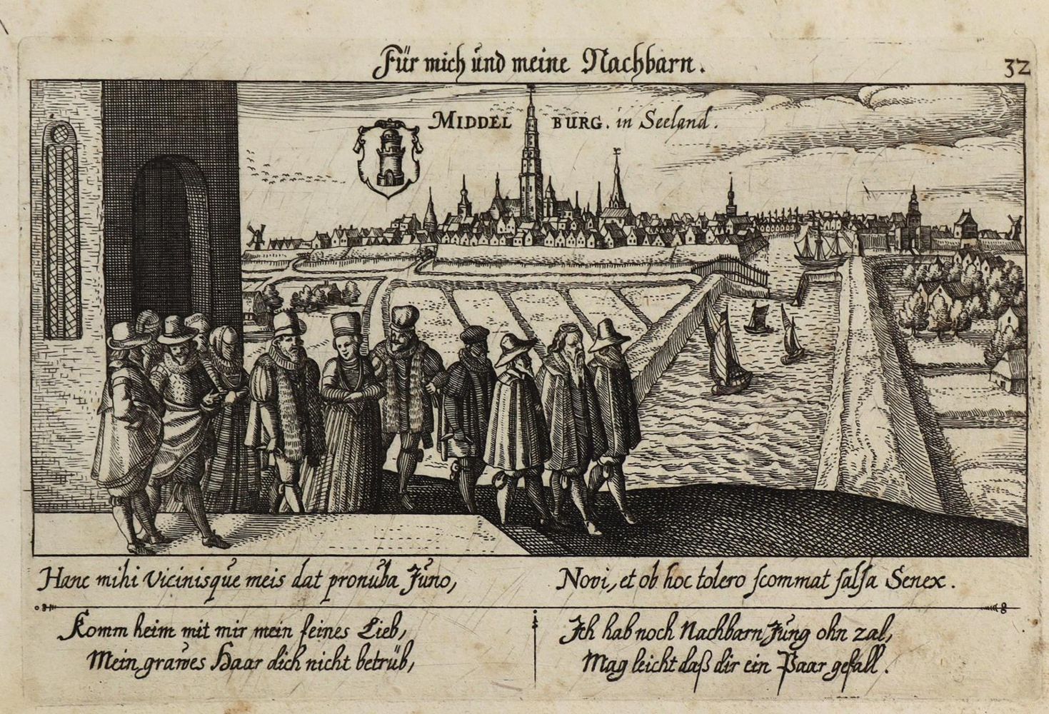 Große Abbildung Nr.1: 126-3138 Middelburg.: (Ausland, Niederlande)