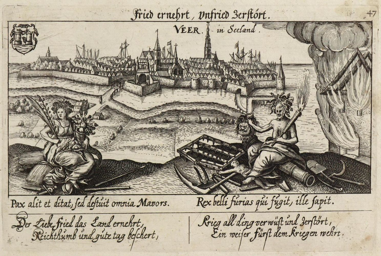 Große Abbildung Nr.1: 126-3146 Veere auf Walcheren.: (Ausland, Niederlande)