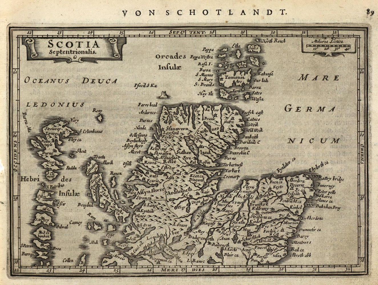 Große Abbildung Nr.1: 126-3196 Scotia Septentrionalis.: (Ausland, Schottland.)