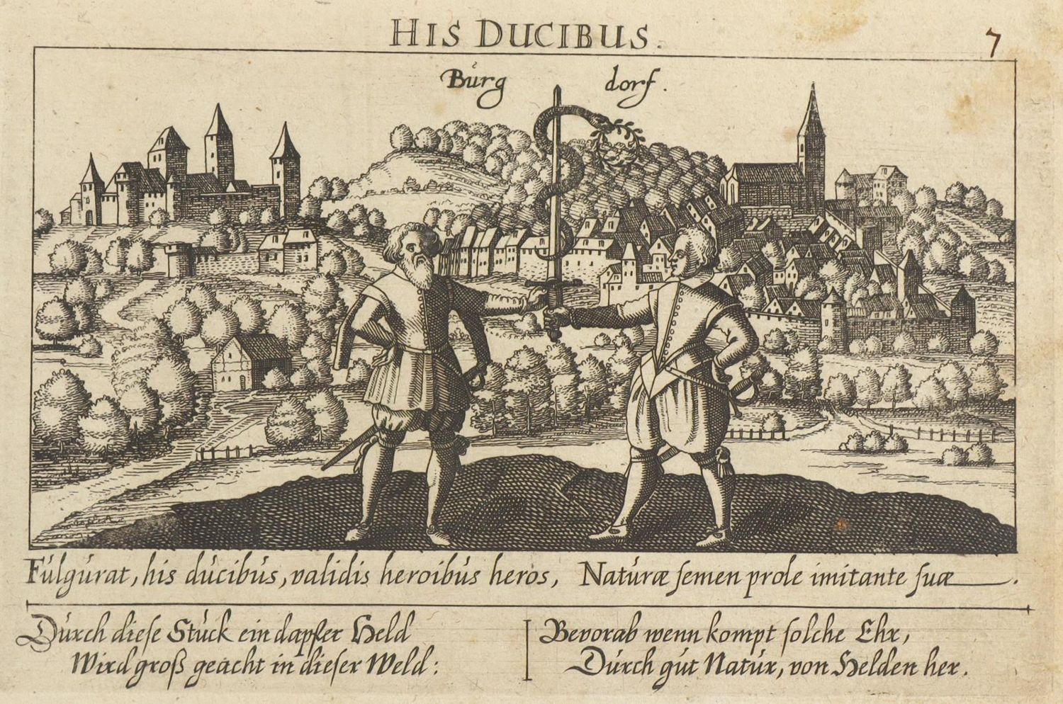 Große Abbildung Nr.1: 126-3208 Burgdorf, Aargau.: (Ausland, Schweiz)