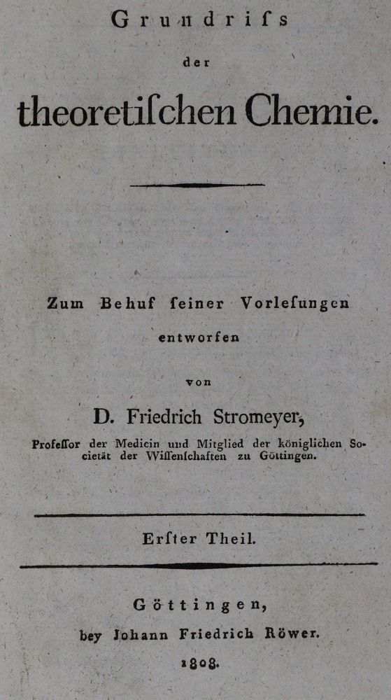 Große Abbildung Nr.1: 126-326 Stromeyer,F.: (Aus der Sammlung Professor Dr.Dr.Johannes Büttner Teil 1)