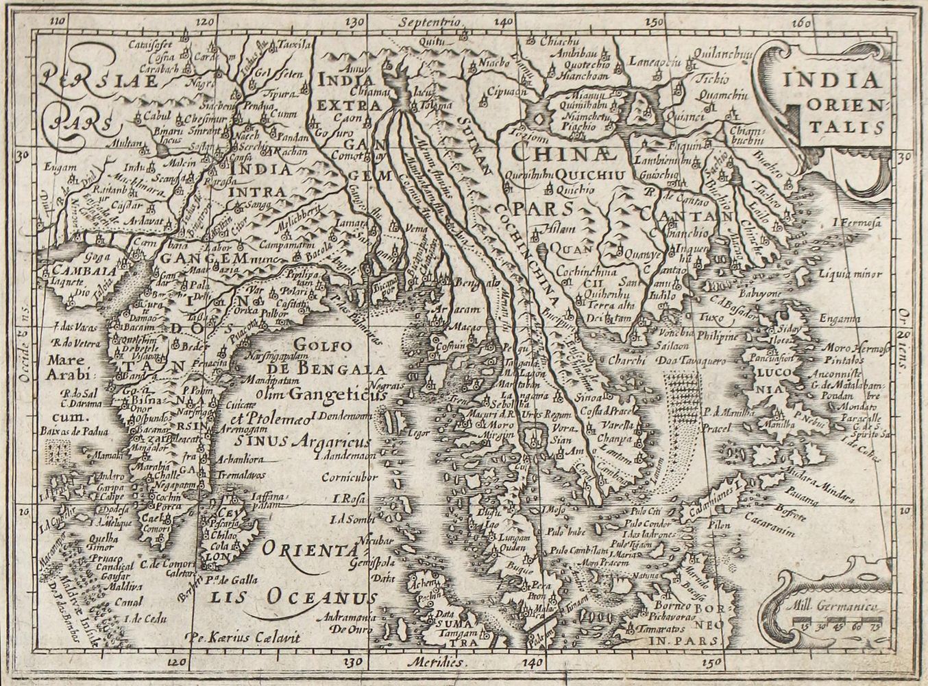 Große Abbildung Nr.1: 126-3268 India orientalis.: (Ausland, Südasien)