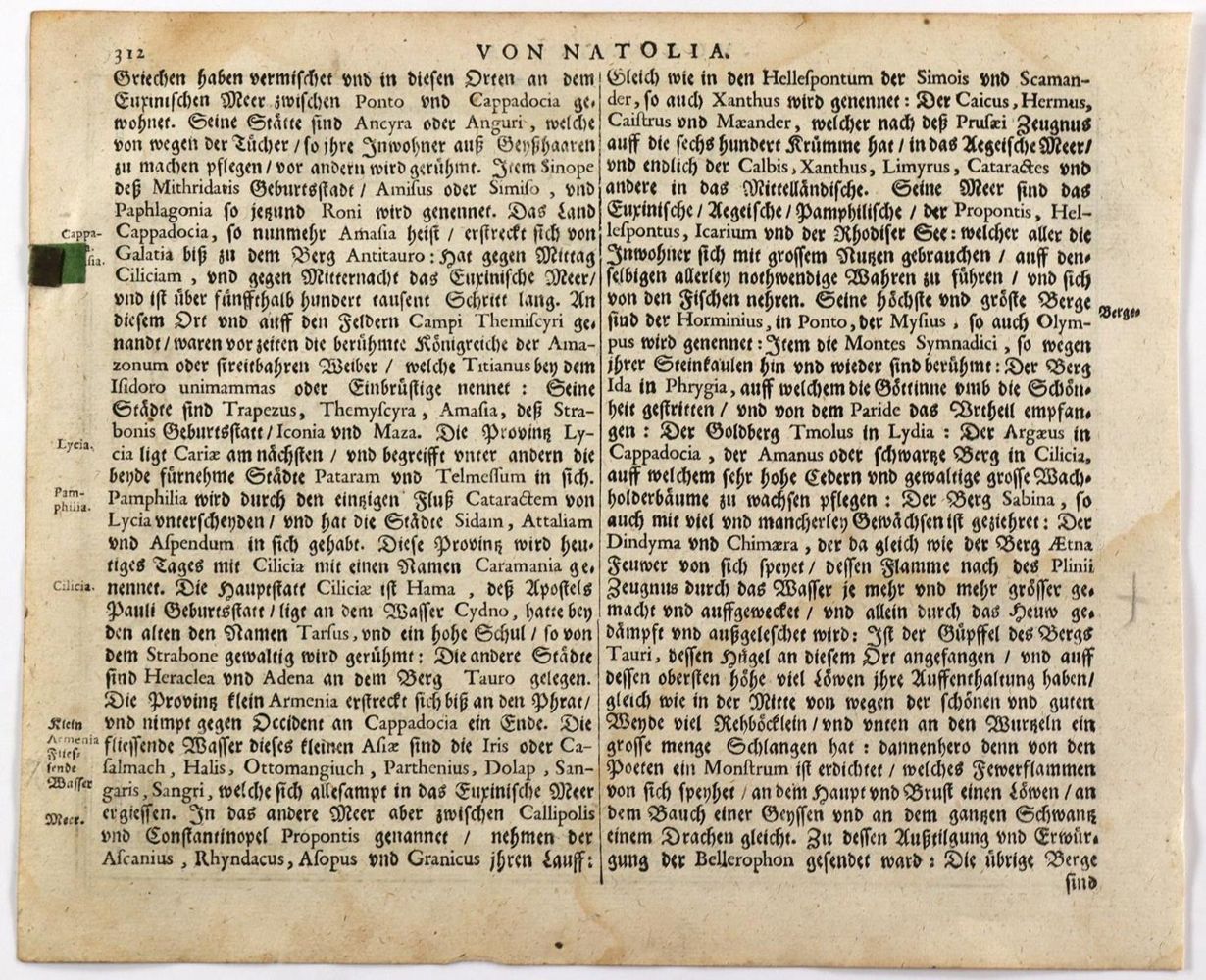 Große Abbildung Nr.4: 126-3293 Turcici imperii imago. - Natolia (...).: (Ausland, Türkei)