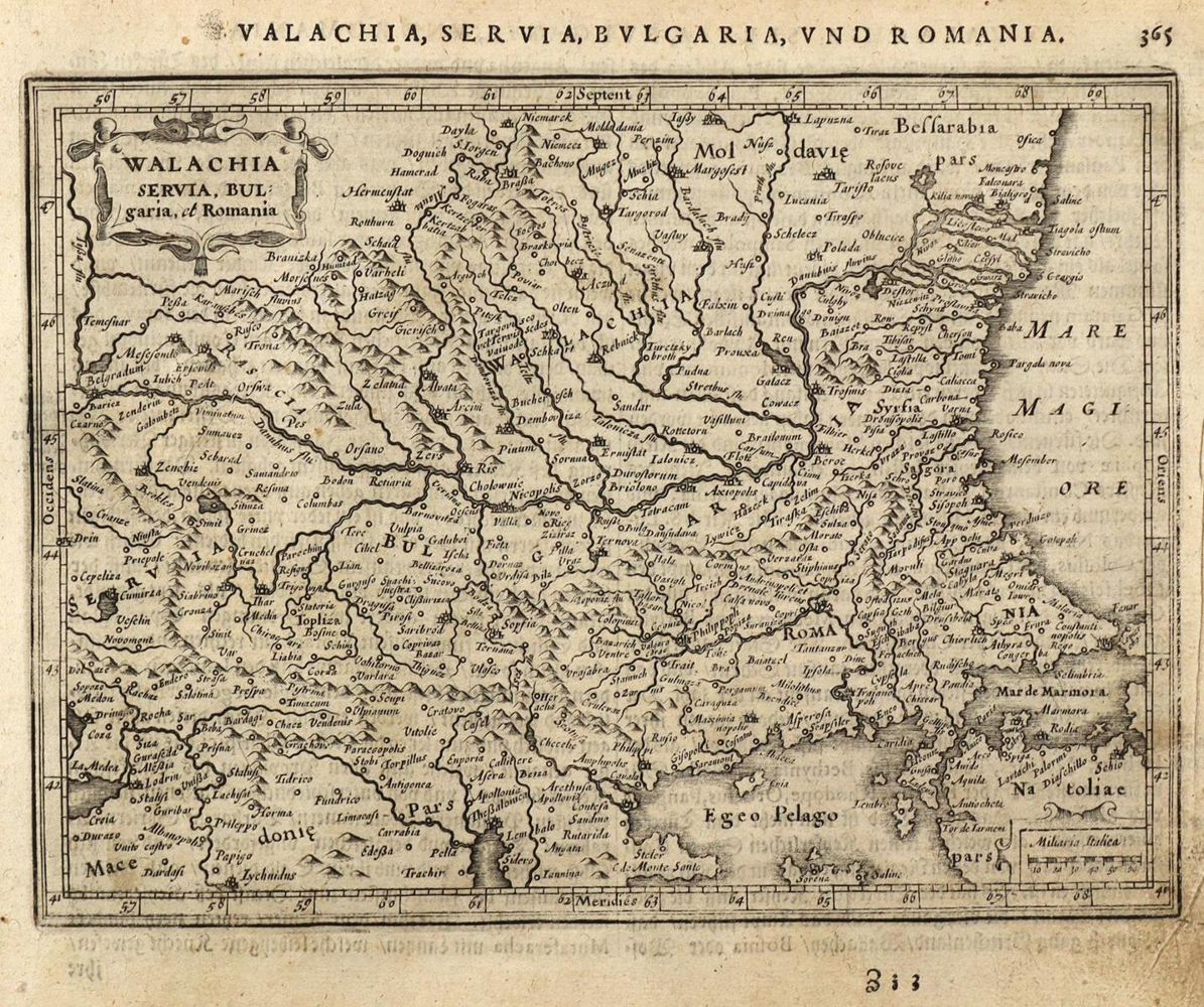 Große Abbildung Nr.1: 126-3308 Walachia, Servia, Bulgaria, Romania.: (Ausland)
