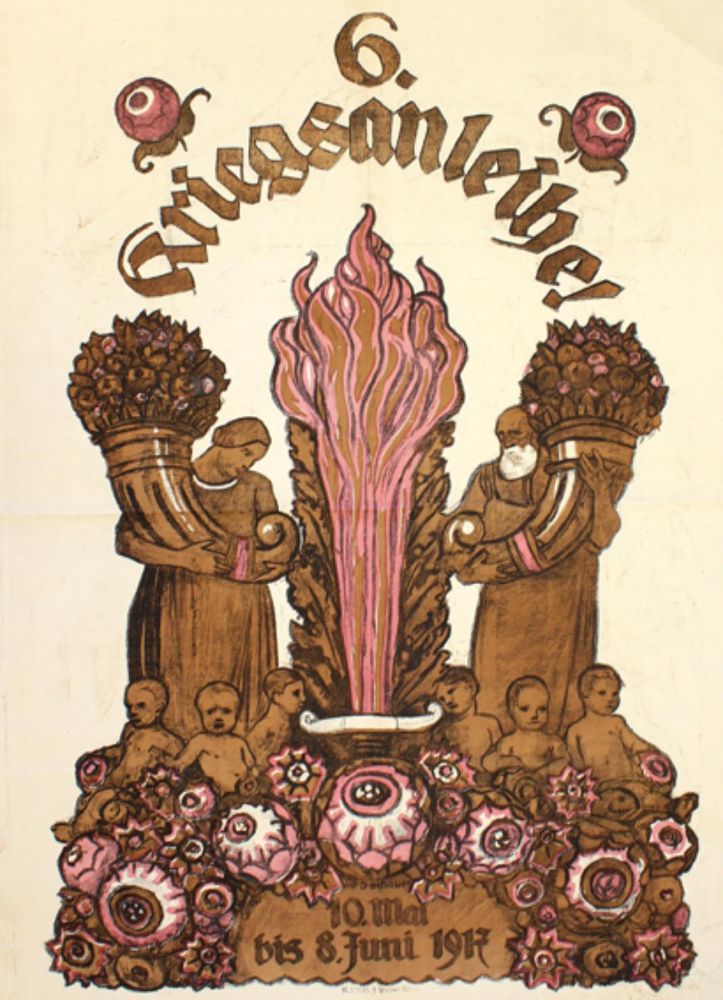 Große Abbildung Nr.1: 126-3314 Dachauer, Wilhelm: (Plakate, Kriegsanleihe)