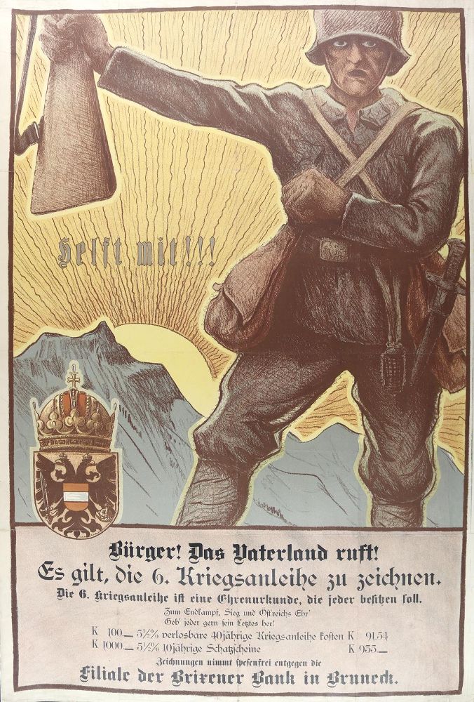 Große Abbildung Nr.1: 126-3329 Stolz, Albert: (Plakate, Kriegsanleihe)