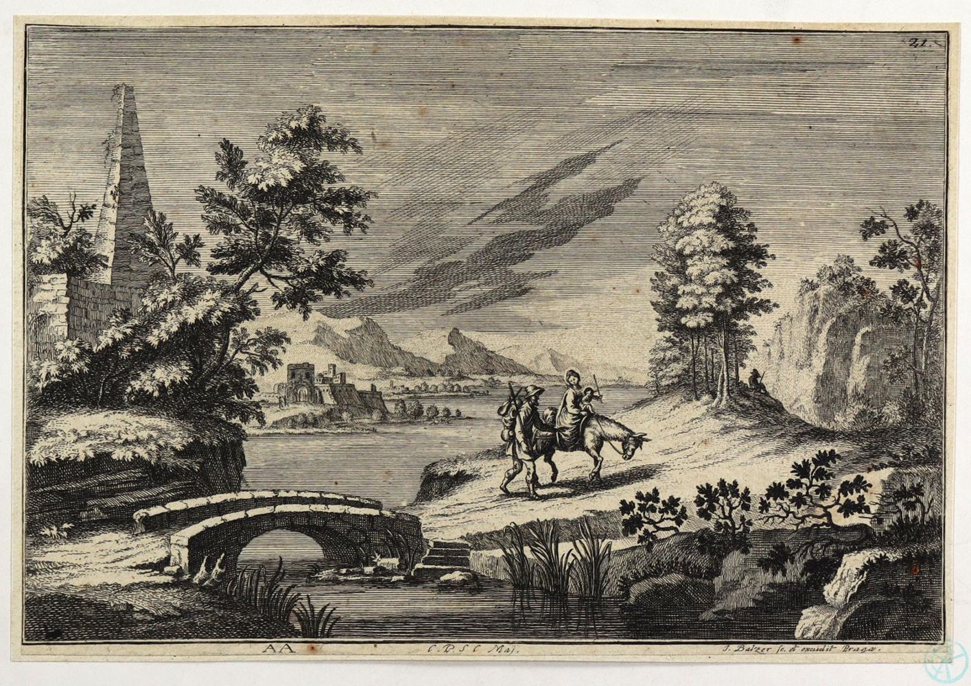 Große Abbildung Nr.1: 126-3380 Balzer, Johann: (Künstlergraphik)