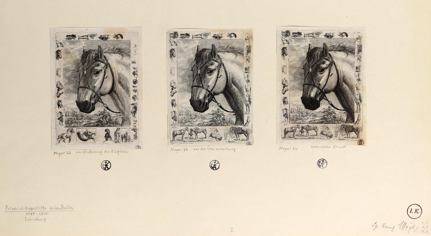 Große Abbildung Nr.1: 126-3410 Belle, Friedrich August de la: (Künstlergraphik)