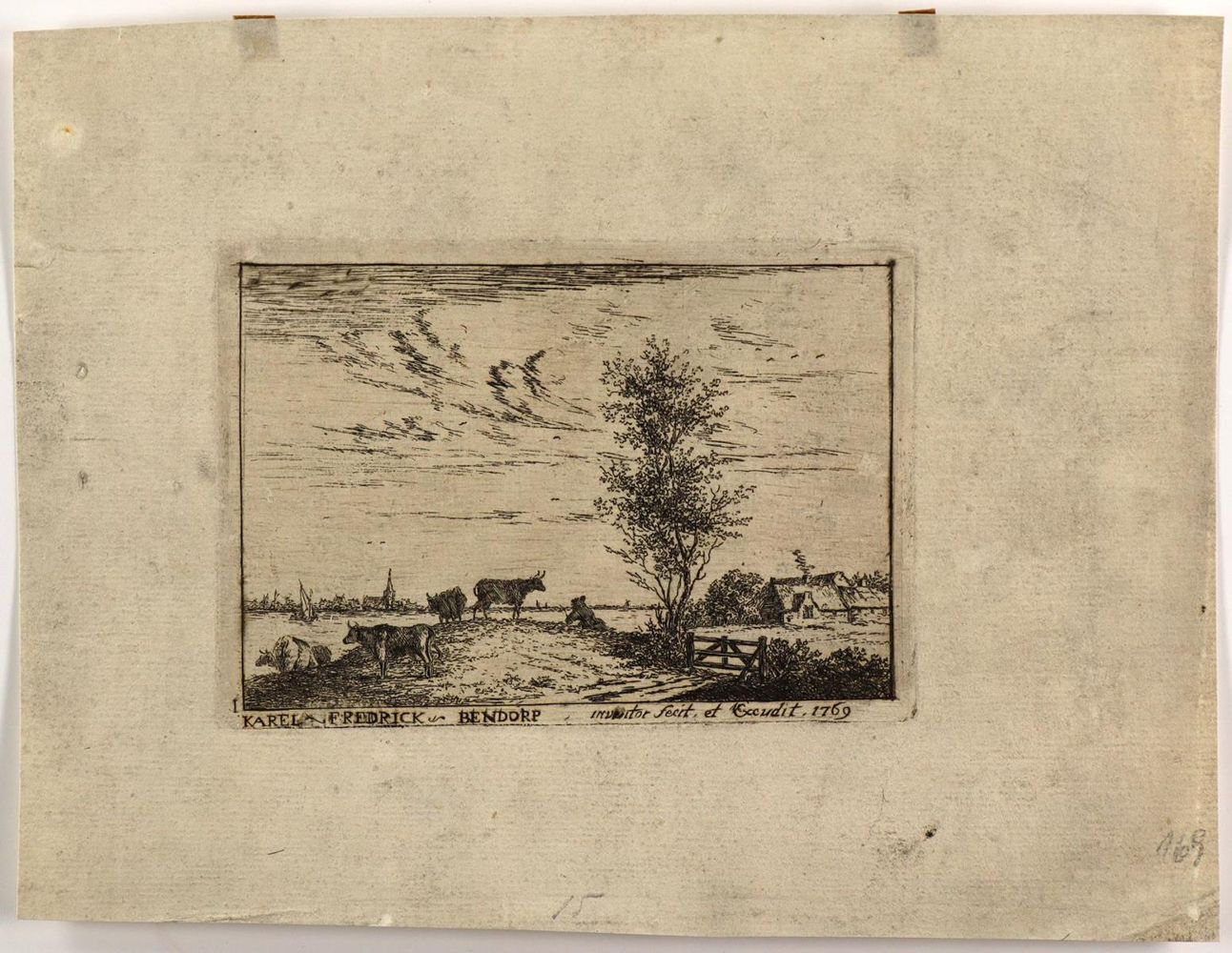 Große Abbildung Nr.2: 126-3415 Bendorp, Carel Frederik d. Ä.: (Künstlergraphik)