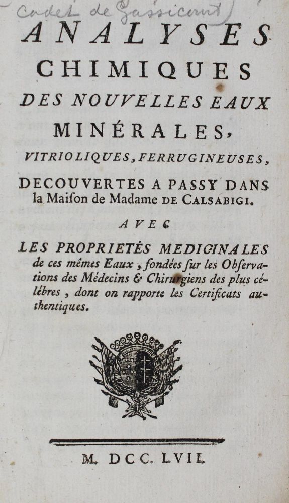 Große Abbildung Nr.1: 126-347 (Venel,G.F.).: (Aus der Sammlung Professor Dr.Dr.Johannes Büttner Teil 1)