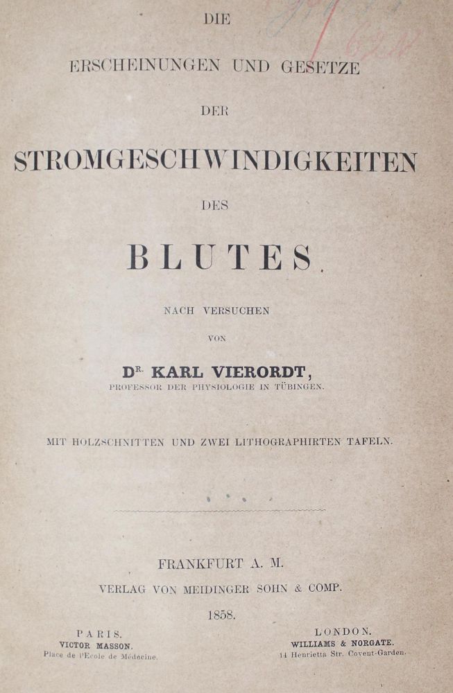 Große Abbildung Nr.1: 126-350 Vierordt,K.v.: (Aus der Sammlung Professor Dr.Dr.Johannes Büttner Teil 1)