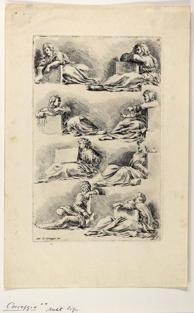 Große Abbildung Nr.1: 126-3514 Correggio (Antonio Allegri, gen.).: (Künstlergraphik)