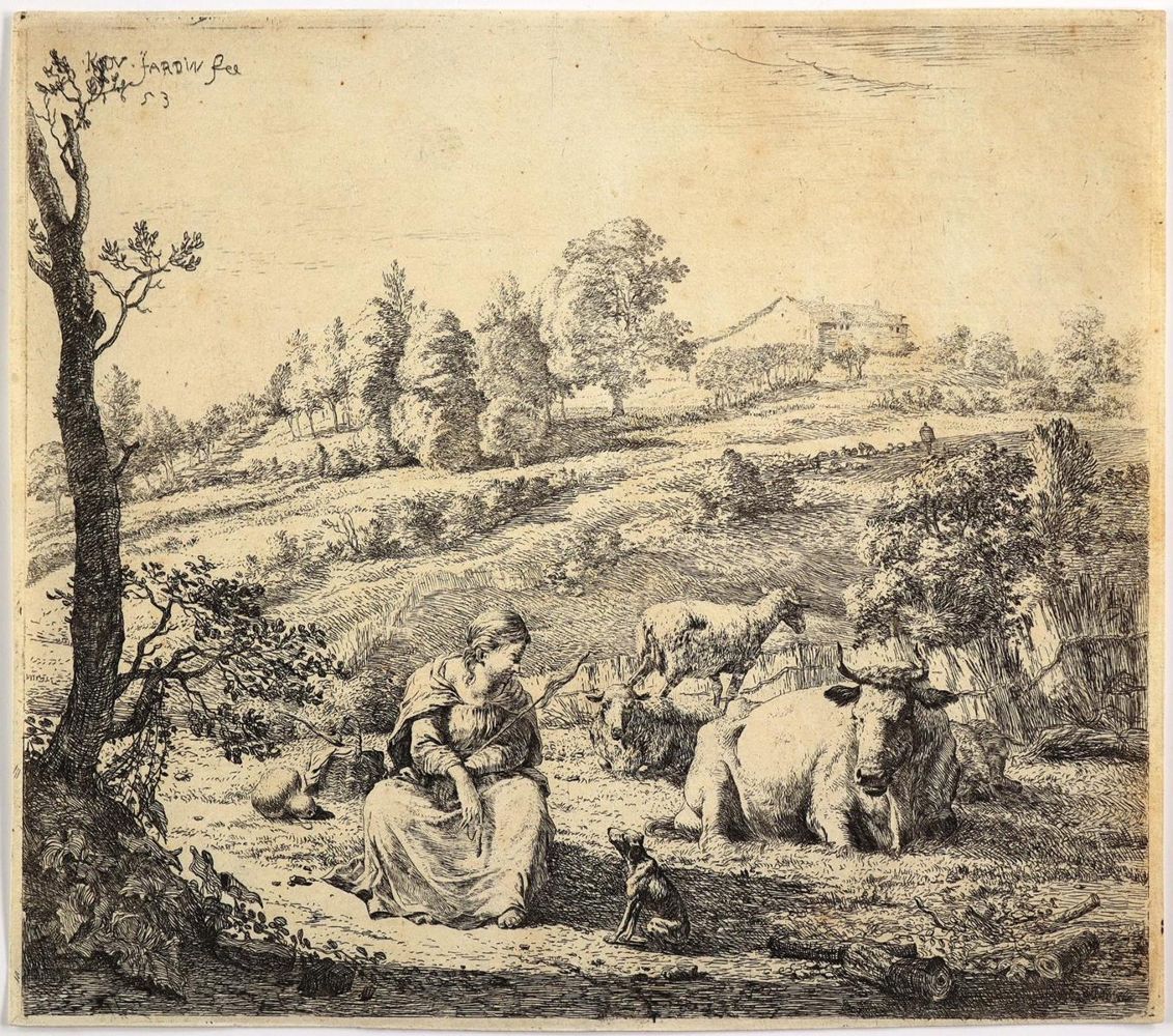 Große Abbildung Nr.1: 126-3581 Dujardin, Karel: (Künstlergraphik)