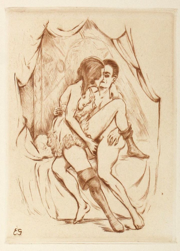 Große Abbildung Nr.2: 126-3598 Gerhard,E.: (Künstlergraphik, Erotika - Galantes)