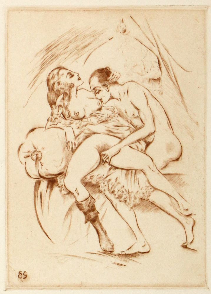 Große Abbildung Nr.3: 126-3598 Gerhard,E.: (Künstlergraphik, Erotika - Galantes)