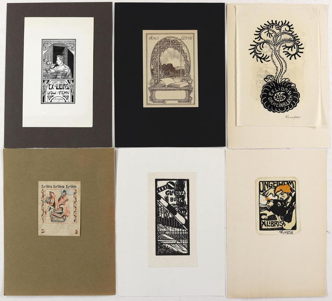 Große Abbildung Nr.1: 126-3610 Exlibris.: (Künstlergraphik, Exlibris)