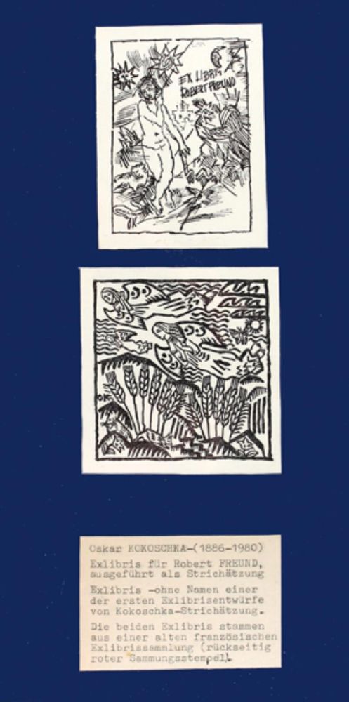 Große Abbildung Nr.1: 126-3611 Kokoschka, Oskar: (Künstlergraphik, Exlibris)