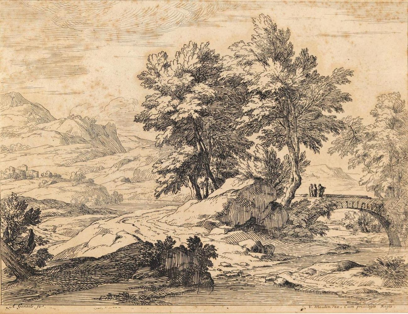 Große Abbildung Nr.1: 126-3667 Genoels, Abraham: (Künstlergraphik)