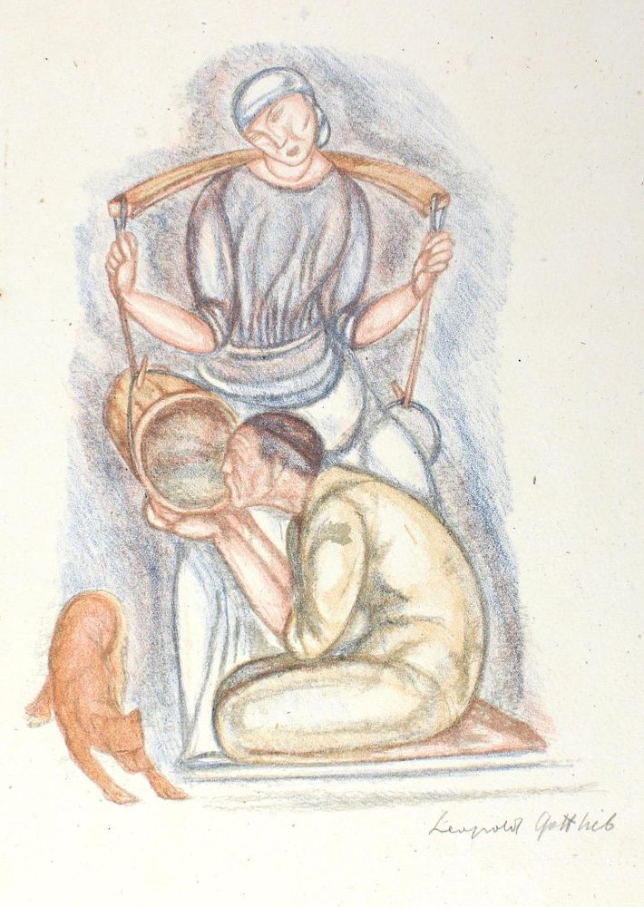 Große Abbildung Nr.1: 126-3675 Gottlieb, Leopold: (Künstlergraphik)