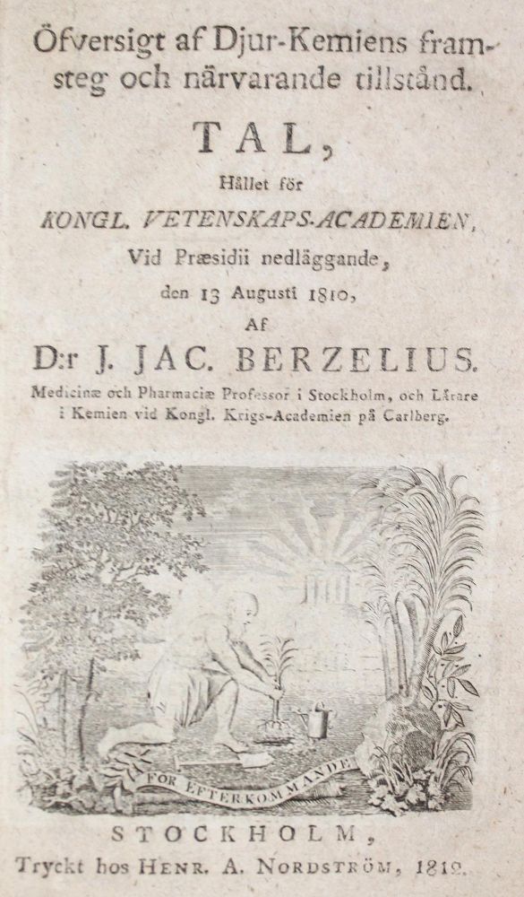 Große Abbildung Nr.1: 126-37 Berzelius,J.J.: (Aus der Sammlung Professor Dr.Dr.Johannes Büttner Teil 1)