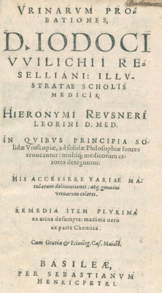 Große Abbildung Nr.1: 126-370 Wilichius,J.: (Aus der Sammlung Professor Dr.Dr.Johannes Büttner Teil 1)