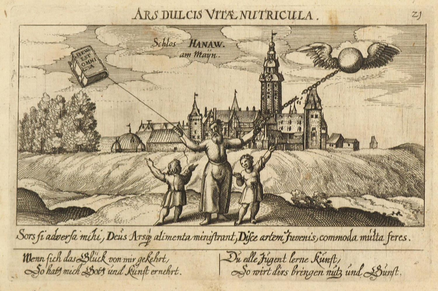 Große Abbildung Nr.1: 126-3709 Hanau.: (Künstlergraphik)