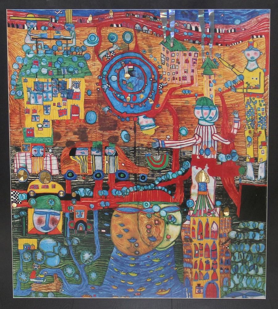 Große Abbildung Nr.2: 126-3769 Hundertwasser, Friedensreich: (Künstlergraphik)