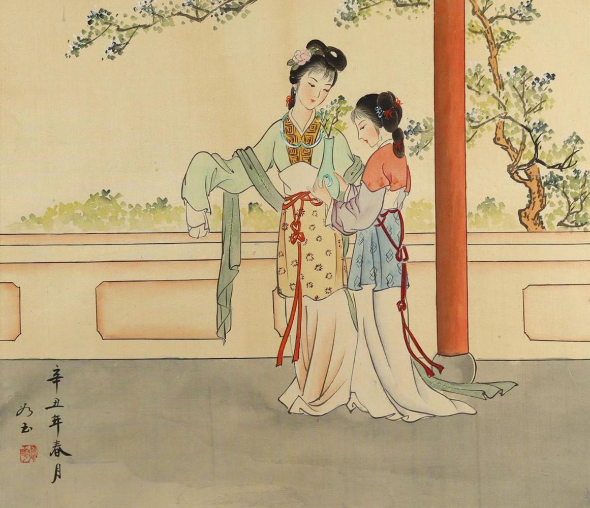 Große Abbildung Nr.1: 126-3790 Geishas.: (Künstlergraphik, Japan)