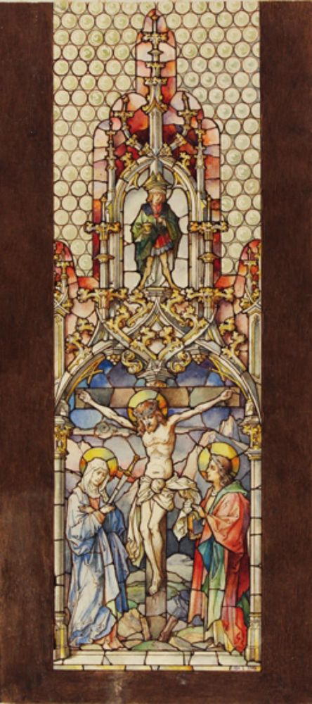 Große Abbildung Nr.1: 126-3821 Kirchenfenster.: (Künstlergraphik)