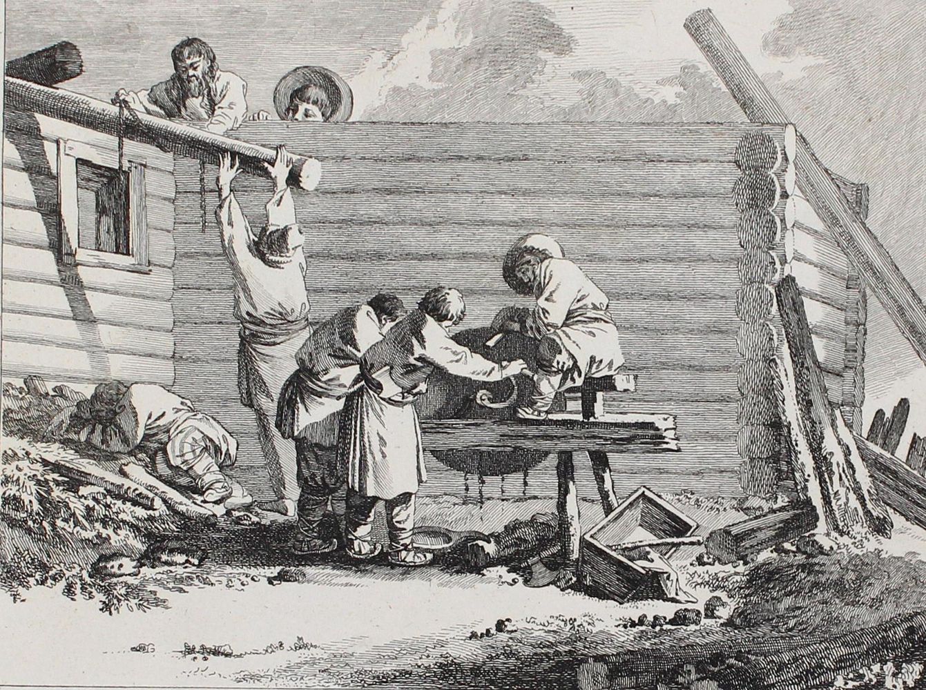 Große Abbildung Nr.1: 126-3928 Le Prince, Jean Baptiste: (Künstlergraphik)