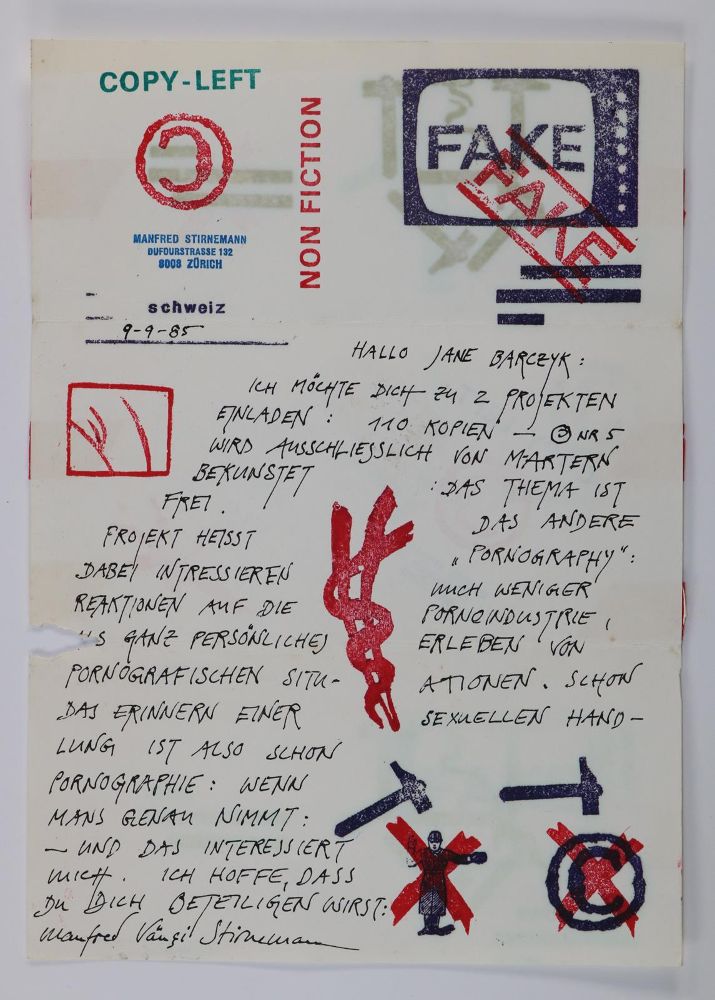 Große Abbildung Nr.4: 126-3959 Sammlung: (Künstlergraphik, Mail Art)