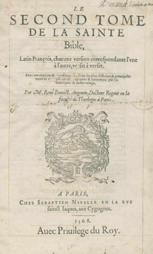Große Abbildung Nr.1: 126-396 Biblia gallica.: (Bibeln)