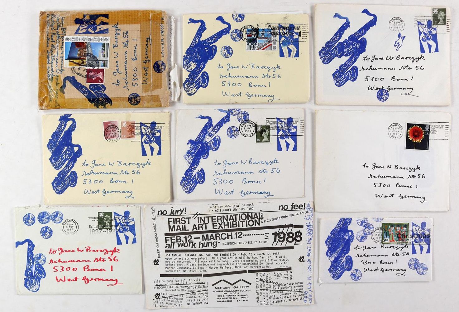 Große Abbildung Nr.3: 126-3960 Sammlung von: (Künstlergraphik, Mail Art)