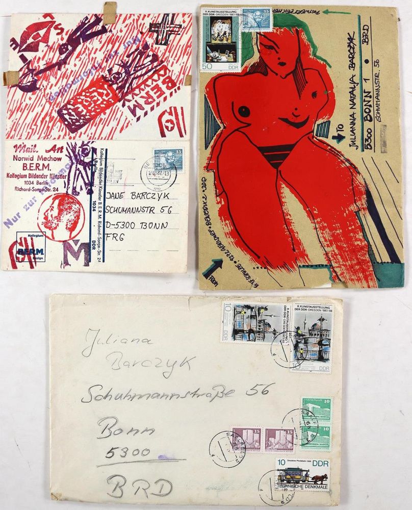 Große Abbildung Nr.2: 126-3961 Sammlung von: (Künstlergraphik, Mail Art)