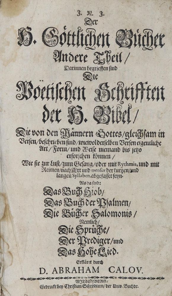 Große Abbildung Nr.2: 126-399 Biblia germanica.: (Bibeln)